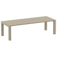 thumbnail image 1 of Compamia Vegas 118" Extendable Patio Dining Table in Taupe, 1 of 11