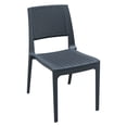 thumbnail image 1 of Luxury Commercial Living 34" Gray Outdoor Patio Wickerlook Dining Chair, 1 of 9