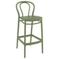 thumbnail image 1 of Compamia Victor Contemporary Resin Indoor Outdoor Bar Stool Olive Green, 1 of 8