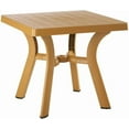 thumbnail image 1 of Compamia Viva 31" Resin Square Patio Dining Table in Teak Brown,  Grade, 1 of 10