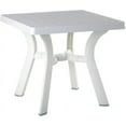 thumbnail image 1 of Compamia Viva 31" Resin Square Patio Dining Table in White,  Grade, 1 of 11