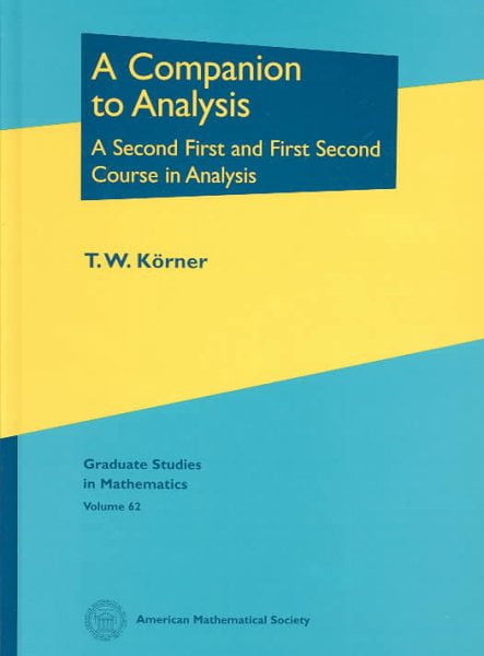 Pre-Owned Companion to Analysis : A Second First and First Second ...