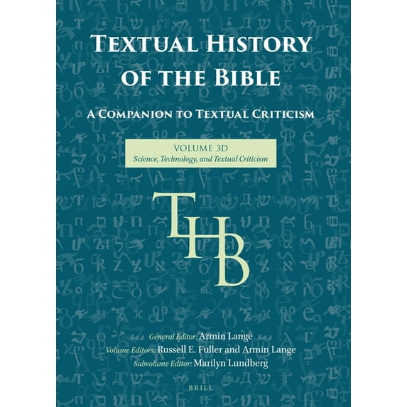 Textual History of the Bible Textual History of the Bible Vol. 3D, Book 3, (Hardcover)