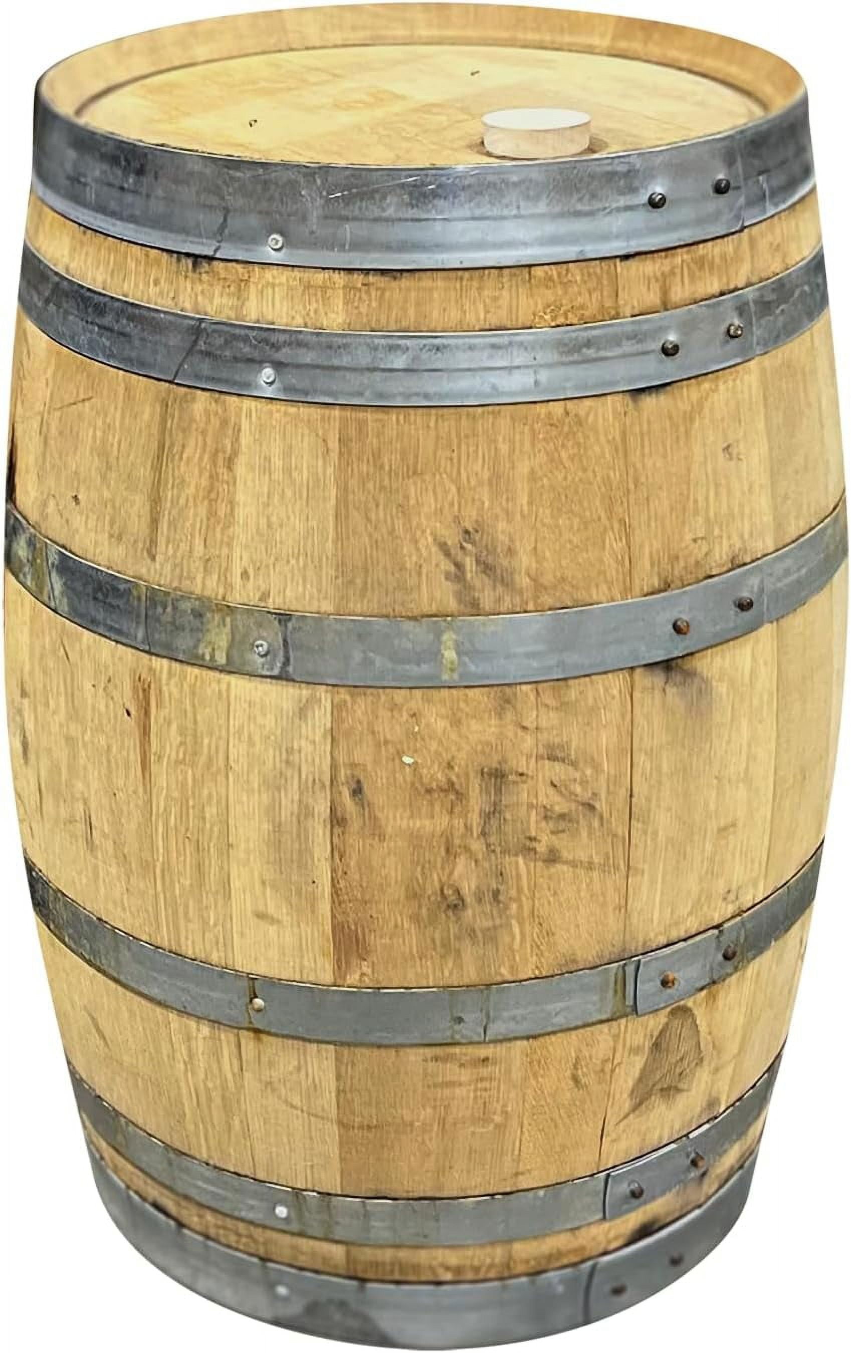 Company Authentic 15 Gallon Oak Rye Whiskey with Head Freshly Emptied