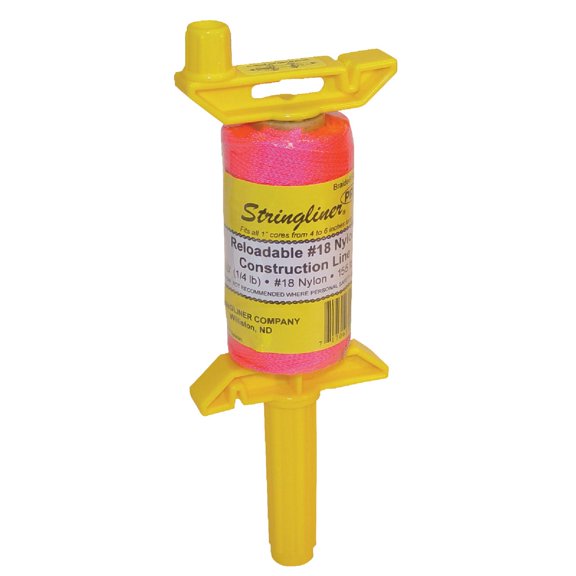 Company Available 25162 Braided 250-Feet Reloadable Line Reel, Fluorescent Pink, 250 Foot Pack of 1 2 Pack