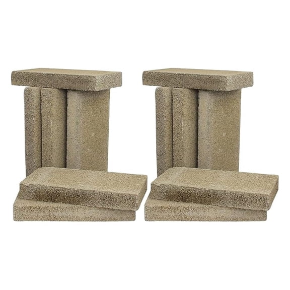 Company FireBrick 4.5 x 9 x 1.25 Inch Wood Stove Ceramic Fire Bricks (12 Bricks)