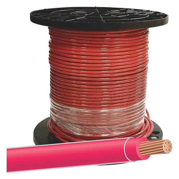 Company LL 22966658 Building Wire Stranded Copper 12 Ga, 1 Conductor 20 Amp 600 V 90 Deg C 500 ' Red