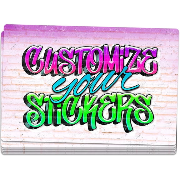 Company Logo Stickers Customized Labels for Business  Custom Vinyl Sticker  Customizable  Personalized Image Waterproof (Rectangle)
