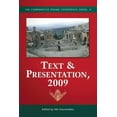 thumbnail image 1 of Comparative Drama Conference: Text & Presentation, 2009 (Paperback), 1 of 1
