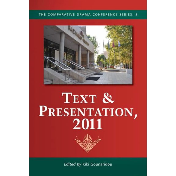 Comparative Drama Conference Text &amp; Presentation, Book 8, (Paperback)
