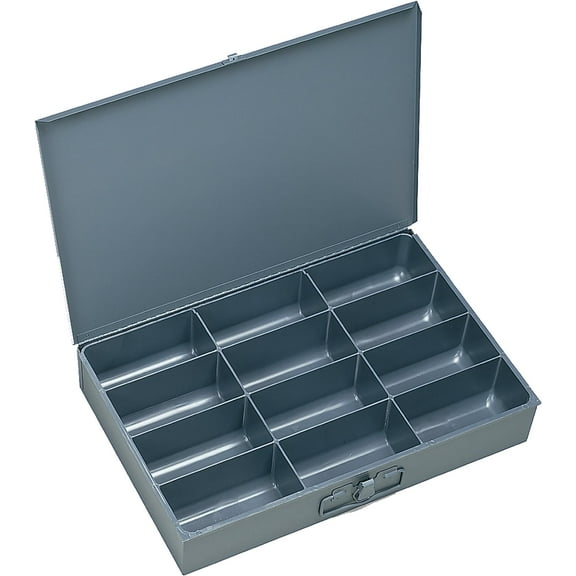 Compartment Box - 18x12x3" - (12) Compartments - With Fixed Dividers, Lot of 4