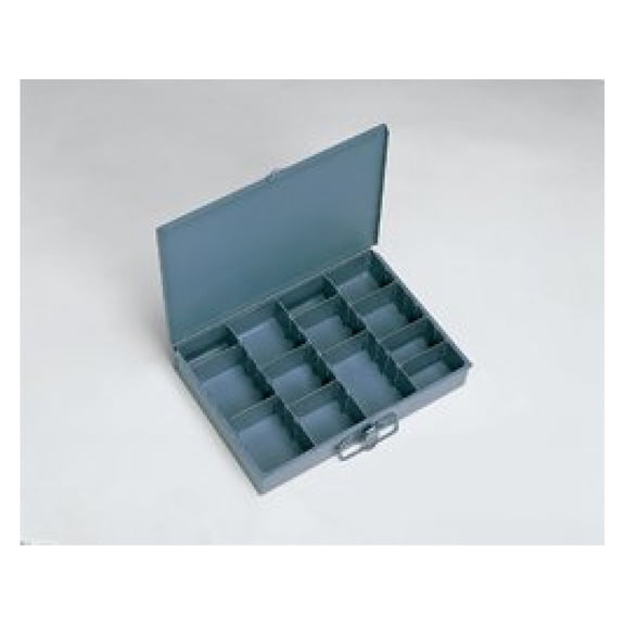 Compartment Box, 9-1/4 x 13-3/8 In - Durable Storage Container, Parts Organizer, Craft Supply Box, Manufacturing & Workshop Use