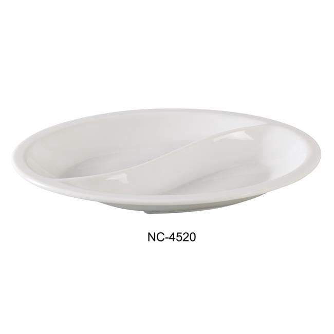 Compartment Collection Compartment - Oval - Melamine, White - 10 x 6.75 ...
