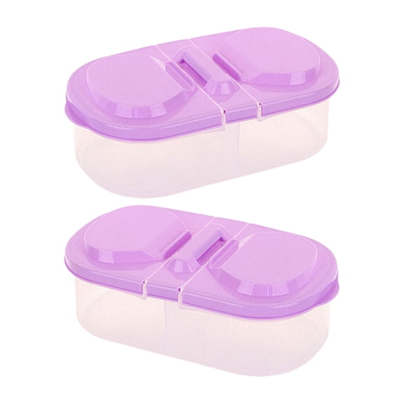 Compartment Kids Box Leakproof Container With Clear Lid For Travel, School & Home Storage