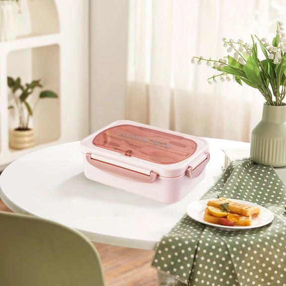 Compartment Lunch Box Microwave Safe Bento Container Leakproof Sealed Divider Food Grade Stackable Durable Meal Prep Storage Box, for Office Work Meal Prep Travel Gym Home Use