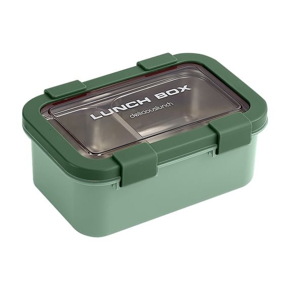 Compartment Lunch Box, Stainless Steel Insulation Bento Container with Rice Divider, Temperature Lightweight, Portable Meal Prep Container, Leakproof