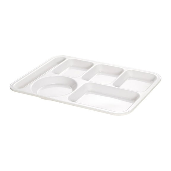 BRIGHTFUFU Stackable Divided Dinnerware Plate for Household Use, 1 Piece, 14.1 x 10.1 Inches, Dining