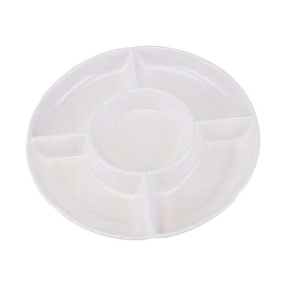 MEIBUTYUP -Section Food Tray, Kitchen Serving Plate for Appetizers, Snacks, and Meals
