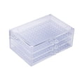 thumbnail image 1 of Compartment Storage Box Clear 471 Grids with 3 Drawers Plastic Containers for Crafts Art Supplies Nails Tips Earrings, 1 of 9