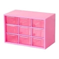 thumbnail image 1 of Compartment Storage Box Organizer | Desktop Drawer Style Plastic | Transparent, 17.9x9.8x11.8cm | Large Capacity Multi-Compartment for Cosmetics, Jewelry, Stationery | Space-Saving Home Office, 1 of 3