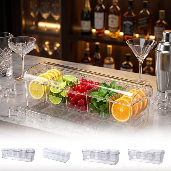 Compartment Storage Box, Style D Transparent Plastic Ice Fresh-Keeping ...
