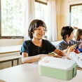 Compartmentalised Bento Box with Cutlery Microwaveable Plastic Lunch