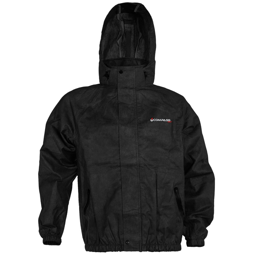 Compass 360 AdvantageTek Non-Woven Rain Jacket-Black-SM