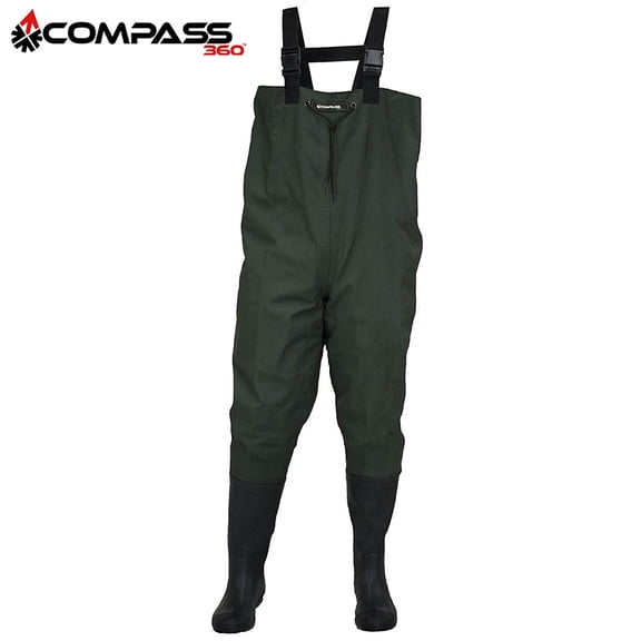 Compass 360 OXBOW Poly Rubber BTFT Wader - Men's, Forest Green, 8