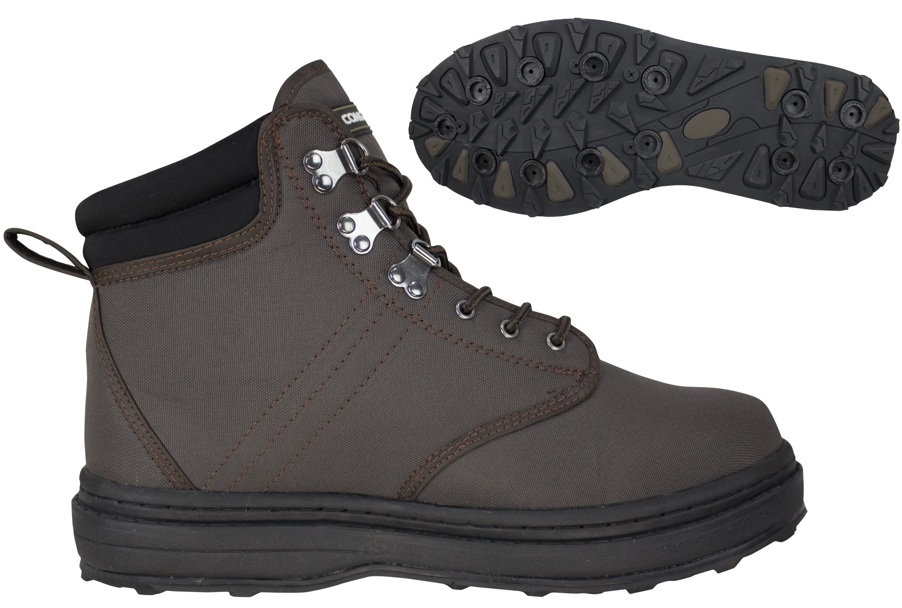 Compass 360 by SJK Stillwater II™ Cleated Wading Shoes 11 Dark Brown