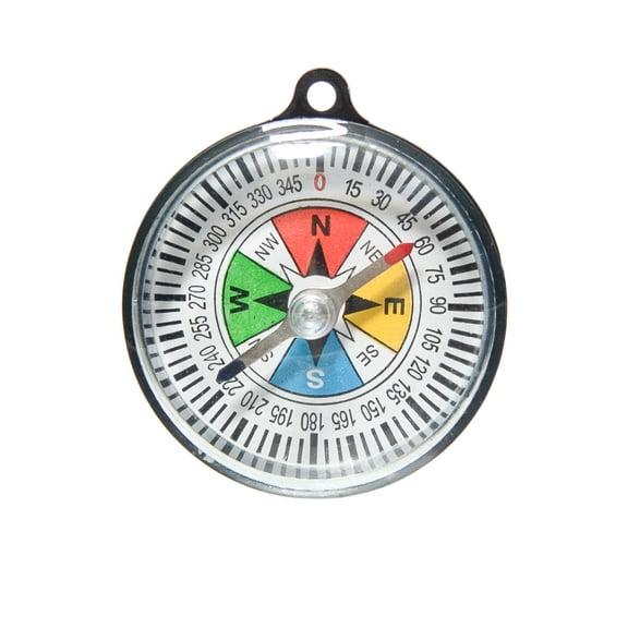 Compass 55mm Diameter with Color Coded Poles and Plastic Body