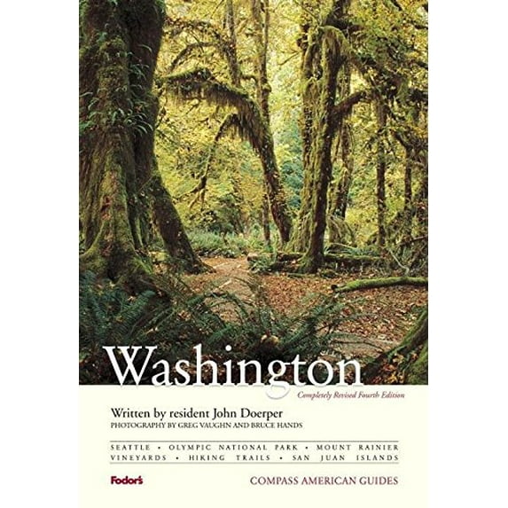 Pre-Owned Compass American Guides: Washington, 4th Edition (Full-color Travel Guide) (Paperback) 1400007380 9781400007387