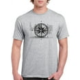 thumbnail image 1 of Compass And Palms T-Shirt Men -Smartprints Designs, Male 4X-Large, 1 of 4