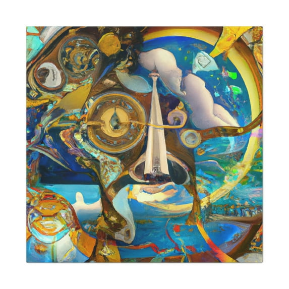 Compass Awe Surreal - Canvas