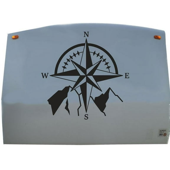 Compass Camper Trailer Decals Replacement Stickers Large 01