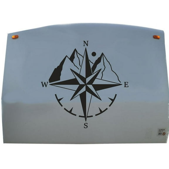 Compass Camper Trailer Decals Replacement Stickers Large 02