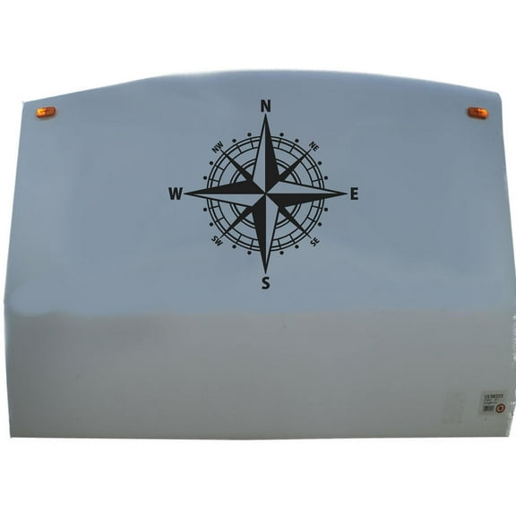 Compass Camper Trailer Decals Replacement Stickers Large 18" x 18"