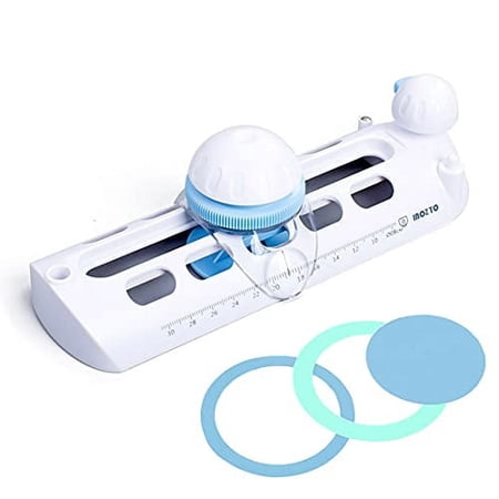 Wailicop Adjustable Plastic Compass Circle Cutter, Rotary Paper Trimmer and Scrapbooking Tool