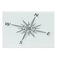 thumbnail image 1 of Compass Cutting Board, Black and White Compass for Finding Your Way on the Sea Marine Life Exploration, Decorative Tempered Glass Cutting and Serving Board, Large Size, Black White, by Ambesonne, 1 of 1