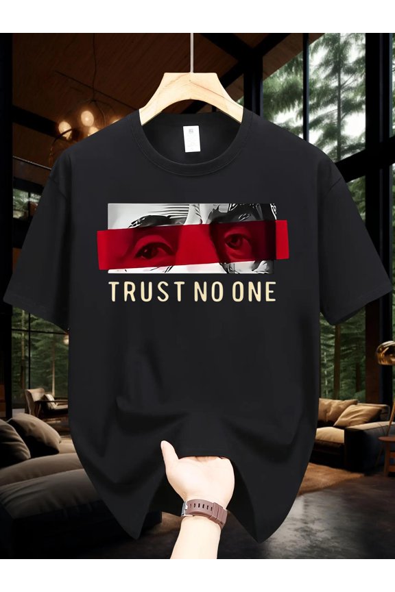 Compass Graphic T-Shirt - Comfortable & Stretchy Polyester, Ideal for Summer Outdoor Adventures - Casual Street Style Round Neck Tee in White with Black Compass Design