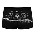 thumbnail image 1 of Compass Graphics Men's Mesh Boxer Briefs Cooling Breathable Sports Underwear Vertical Fly, 1 of 5