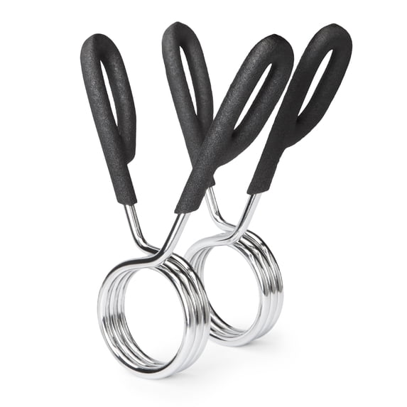 Compass Health 2" Quick Release Chrome Clamp Lock Exercise Collar (2 Piece)
