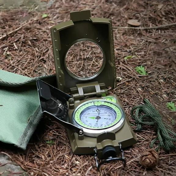 Compass Hiking Survival - Lensatic Sighting Compass for Camping Navigation, Compass with Clinometer & Carry Bag for Camping Hunting Hiking Geology Activities