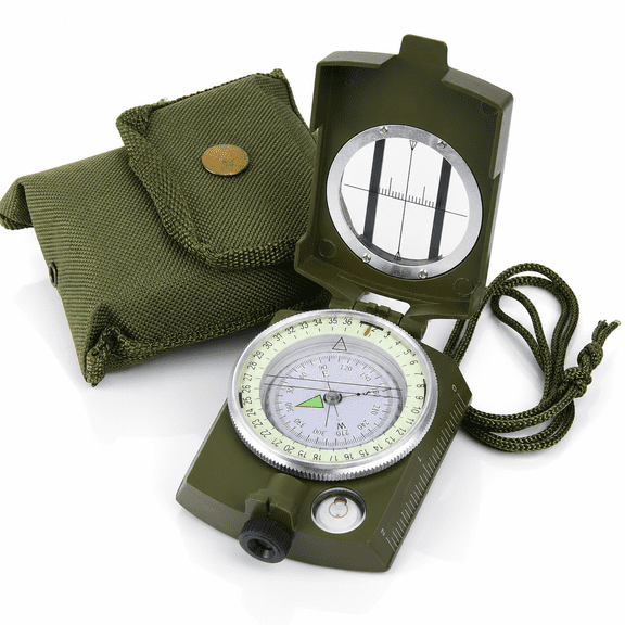 Compass Hiking Survival | Military Sighting Orienteering Compass | Backpacking Navigation Compass | Boy Scout Compass for Kids | Professional Compass for Hiking Camping Hunting