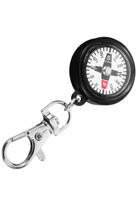 Compass Keychain Ring Survival Mini Shockproof Gift Portable Abs Travel