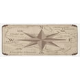 thumbnail image 1 of Compass Kitchen Mat, Central American Map Caribbeans Background Windrose Design Gulf of Mexico Cuba, Plush Decorative Kitchen Mat with Non Slip Backing, 47" X 19", Lilac Plum, by Ambesonne, 1 of 1