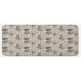 thumbnail image 1 of Compass Kitchen Mat, World Map Pattern with Aged Background Maritime Directions Continents, Plush Decorative Kitchen Mat with Non Slip Backing, 47" X 19", Black Grey Tan, by Ambesonne, 1 of 1