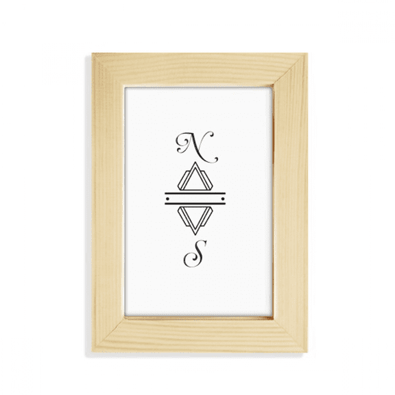 Compass Line End Art Deco Fashion Desktop Display Photo Frame Picture Art Painting 5x7 inch