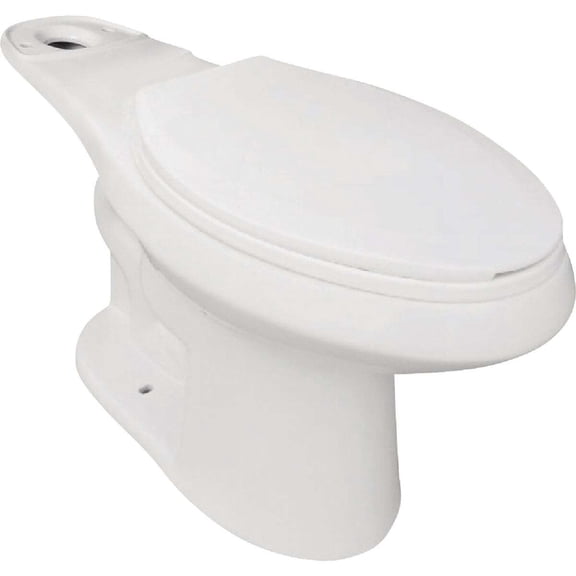 Compass Manufacturing Baltic White Elongated 17 In. Comfort Height Toilet Bowl