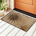 thumbnail image 1 of Compass Nautical Antique Navigation Rugs Doormat, Non-Slip Machine Washable Carpets Floor Door Mat , 36" x 24", 1 of 7