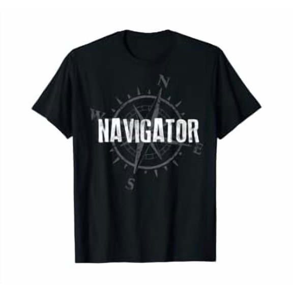 Compass Navigator Travel Nomad Vacation Sailing Gift T-Shirt